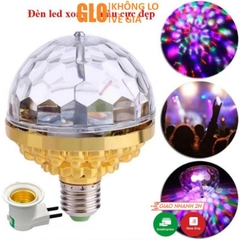 Bóng Đèn Led 7 Màu Vũ Trường Xoay Cảm Ứng Đuôi E27