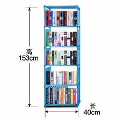 Kệ Sách 4 Tầng Lắp Ghép Thông Minh