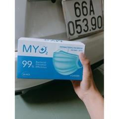 Khẩu Trang Y Tế 4 Lớp MY02, Nguyên Hộp 50 Cái