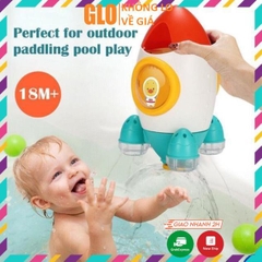 Tên Lửa Vũ Trụ Tự Xoay Phun Nước - Đồ Chơi Nhà Tắm Cho Bé