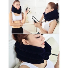 Đai Gối Hơi Massage Hỗ Trợ Điều Trị Liệu Kéo Giãn Đốt Sống Cổ 3 Tầng
