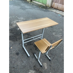 Bộ Bàn Ghế Bằng Gỗ Cho Trẻ Học Tập Có Thể Tăng Giảm Chiều Cao