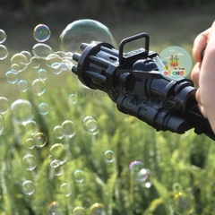 Súng Bắn Bong Bóng 8 Nòng Siêu Mạnh Cho Bé
