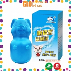 Chai Tẩy Bồn Cầu Loại Mới Hình Con Heo - 1 Chai Thay Thế Cho 40 Viên Tẩy