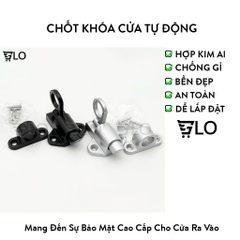 Chốt Khóa Cửa Tự Động An Toàn Bằng Hợp Kim Nhôm