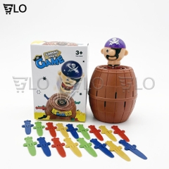 Đồ Chơi Đâm Hải Tặc Size Lớn 24 Kiếm 20cm, Size Nhỏ 16 Kiếm 13cm, Đâm Thùng Phi Cướp Biển Rút Kiếm Thú Vị Vui Nhộn