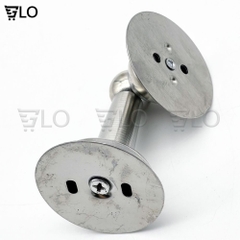 Hút Chặn Giữ Cửa Nam Châm Chống Va Đập, Hít Cửa Inox 304, Không Cần Khoan Kèm Keo 3m Dán Sàn Và Vít, Lực Hít Mạnh