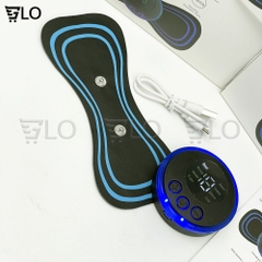 Bộ Máy + 1 Miếng Dán Massage Hình Bướm Xung Điện EMS Có Sạc USB Giảm Nhức Mỏi Cổ Vai Gáy, Bắp Tay, Lưng Hiệu Quả, Thư Giãn Cơ