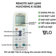 Remote Máy Lạnh Đa Năng HUICHENG K-1028E Điều Khiển Được Mọi Máy Điều Hòa