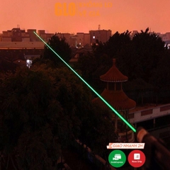 Đèn Pin Laser 303 Ánh Sáng Xanh Lá Chiếu Xa Cực Mạnh, Kèm Phụ Kiện Chiếu Sao Vạn Hoa Dùng Pin Sạc