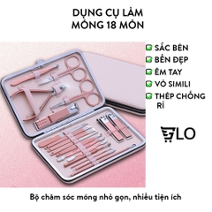 Bộ Dụng Cụ Làm Móng 18 Món Lớn Cao Cấp Tiện Dụng