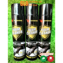 Chai Xịt WINSHINE FOAM CLEANER Vệ Sinh Ghế Da, Tẩy Rửa Làm Sạch Nội Thất Ô Tô, Túi Xách Da, Nỉ, Vải Cao Cấp