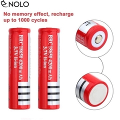 Bộ Sạc Đơn Đa Năng 3,7V Kèm 2 Cục Pin Đỏ 3,7V 18650