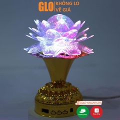 Đèn Led Hoa Sen Đế Cao Xoay 360 Độ Đổi Màu