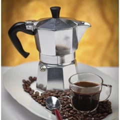 Bình Pha Cà Phê Mini Inox Moka 300ml, Phong Cách Kiểu Ý, Ấm Pha Cafe