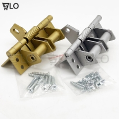 Bản Lề Cửa Lò Xo Tự Động Đóng 90 Độ, Kèm 8 Đinh Vít, Mở Cửa Giữ Yên Góc 90 Độ Thông Minh