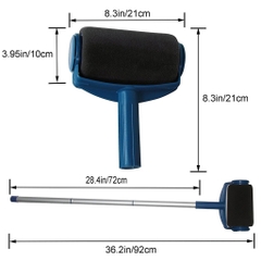 Cọ Lăn Sơn Paint Runner Pro Thông Minh Bộ Full 8 Món Loại Xịn, Bộ Chổi Lăn Sơn Tường Mịn Đẹp, Độ Dính Chắc Chắn