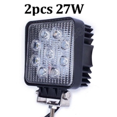 Đèn Trợ Sáng 9 Bóng Led Vuông