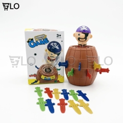Đồ Chơi Đâm Hải Tặc Size Lớn 24 Kiếm 20cm, Size Nhỏ 16 Kiếm 13cm, Đâm Thùng Phi Cướp Biển Rút Kiếm Thú Vị Vui Nhộn