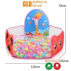 Lều Nhà Banh Tặng Kèm 100 Banh Cho Bé