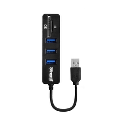 Hub Usb Gồm 3 Cổng Usb Kèm Đầu Đọc Thẻ Nhớ SD/TF