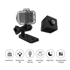 Camera SQ12 Ghi Hình Góc Rộng Ống Kính HD 1080P Chống Nước