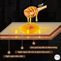 Sáp ong Beewax Đánh Bóng Sàn Gỗ Đồ Gỗ Không Kèm Mút