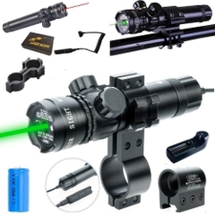 Đèn Laser Scope Gắn Ống Nhắm Chỉnh Tia Màu Đỏ Và Xanh Chiếu Xa 1km