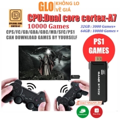 Máy Chơi Game Stick 4K 4 Nút HDMI Không Dây Hơn 3500-10000 Trò Chơi Cổ Điển PS1/ATARI/MAME/SFC/FC/GBA/GB/GBC/MD