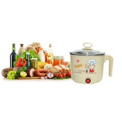Ca Nấu Mì Không Có Lồng Hấp - Tay Cầm Dọc, Nấu Nước, Luộc Trứng Đa Năng Size 18cm