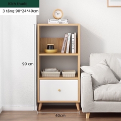 [Hỏa Tốc HCM] Kệ Sách Gỗ Đa Tầng Trang Trí Sang Trọng Phong Cách Bắc Âu