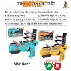 Súng Bắn Máy Bay Air Battle Cho Bé, Đồ Chơi Phóng Máy Bay Lượn Mô Hình Trẻ Em