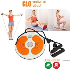 Đĩa Xoay Eo Hỗ Trợ Tập Thể Dục Kèm Dây Treo Có Tay Cầm 360 Độ