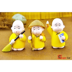 Bộ Tượng 3 Chú Tiểu Áo Vàng Kute