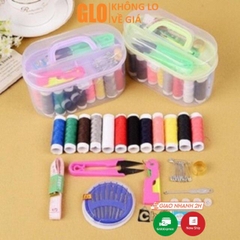 Hộp Kim Chỉ Đa Năng Lớn Kèm 12 Cuộn Chỉ