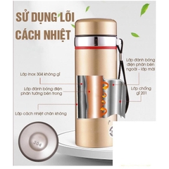 Bình Giữ Nhiệt GOOD Inox 304 Không Gỉ 1500ml Không Bị Mùi Hôi Kiểu Dáng Sang Trọng