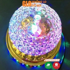 Đèn Led Xoay Tổ Ong 360 Độ Lotus Lantern Kiểu Hoa Sen Để Bàn Thờ