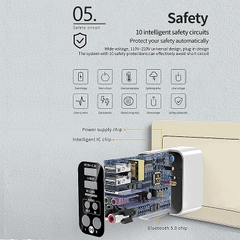 Bộ Thu Phát Bluetooth 5.0 K16, Chuyển Đổi Âm Thanh Stereo Không Dây AUX L/R 3.5mm Hỗ Trợ Đọc Thẻ TF/USB Kèm Remote