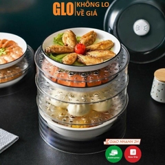 Lồng Bàn Trong Suốt 5 Tầng Đậy Thức Ăn Giữ Nhiệt, Chống Bụi, Chất Liệu Nhựa Mica