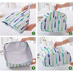 Chụp Lồng Bàn Giữ Nhiệt Xếp Gọn Chắn Bụi Và Côn Trùng