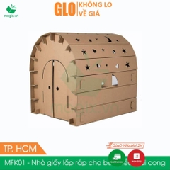 Nhà Giấy Carton Lắp Ráp Thông Minh Cho Bé Loại Lớn