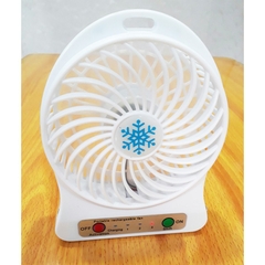 Quạt Cầm Tay Mini 4 Cánh Pin Sạc SS-2 N9 Có Đế Để Bàn