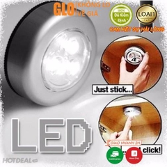 Bóng Đèn Led Dán Tường Thông Minh 3 Bóng Trang Trí Tủ Quần Áo, Nhà Bếp Stick Touch Lamp