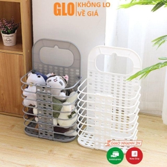 Giỏ Đựng Đồ, Quần Áo Gấp Gọn Treo Tường Mengni H742 28x47x17cm