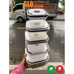 Set Combo 5 Hộp Nhựa Vuông Đựng Thực Phẩm