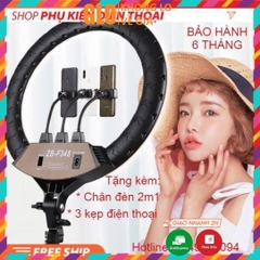 Bộ Đèn Livestream 45cm Có Remote Kèm Chân & 3 Kẹp Điện Thoại
