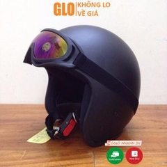 Nón Mũ Bảo Hiểm 3/4 Moto Dammtrax Chuyên Đi Phượt Kèm Kính UV X400 7 Màu