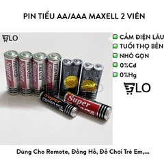 Bạc - Hợp Kim Kẽm SKU phân loại: 901660-3 709 ₫5.000  732 - 1 Cặp Pin CARBON Tiểu AAA/AA Maxell Mã R03(AB) Và R6P(AR) Chính Hãng (Pin Tiểu Nhỏ)