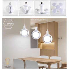 Bóng Đèn Led 40W 4 Cánh Kiểu Dáng Quả Bóng, Đuôi E27 Siêu Sáng, Siêu Tiết Kiệm Điện