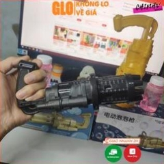Súng Bắn Bong Bóng 8 Nòng Siêu Mạnh Cho Bé